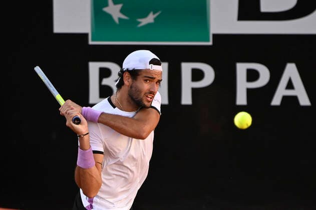 Photo Fabrizio Corradetti - LaPresse 11 05 2021 Roma (Italy) Tennis 2nd round Matteo Berrettini (ITA) vs John Millman (AUS) Internazionali BNL d Italia 2021 In the pic: Matteo Berrettini  Copyright: xFabrizioxCorradetti LaPressex