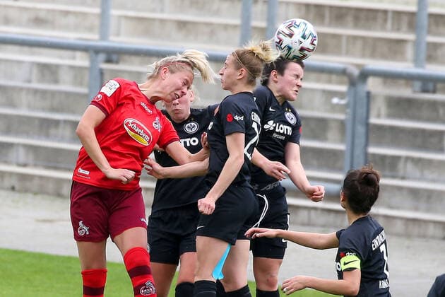 13.05.2021 2.BL 6. Spieltag Eintracht Frankfurt II 1.FC Köln v.l., Sharon Beck (1.FC Köln) Goal scored, Tor zum 0:2, (DFL DFB REGULATIONS PROHIBIT ANY USE OF PHOTOGRAPHS as IMAGE SEQUENCES and or QUASI-VIDEO) Copyright: JoaquimxFerreira