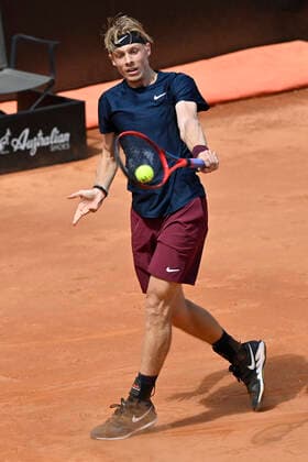 Photo Fabrizio Corradetti - LaPresse 13 05 2021 Roma (Italy) Tennis 3nd round Denis Shapovalov (CAN) vs Rafa Nadal (ESP) Internazionali BNL d Italia 2021 In the pic: Denis Shapovalov  Copyright: xFabrizioxCorradetti LaPressex