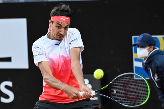 Photo Fabrizio Corradetti - LaPresse 13 05 2021 Roma (Italy) Tennis 3nd round Dominic Thiem (AUT) vs Lorenzo Sonego (ITA) Internazionali BNL d Italia 2021 In the pic: Lorenzo Sonego  Copyright: xFabrizioxCorradetti LaPressex