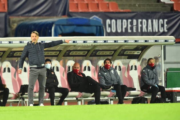 Fußball, Coupe de France, GFA Rumilly-Vallieres - AS Monaco Niko Kovac (entraineur monaco) FOOTBALL : GFA Rumilly Vallieres vs AS Monaco - 1 2 de finale de Coupe de France - 13 05 2021 FredericChambert Panoramic 