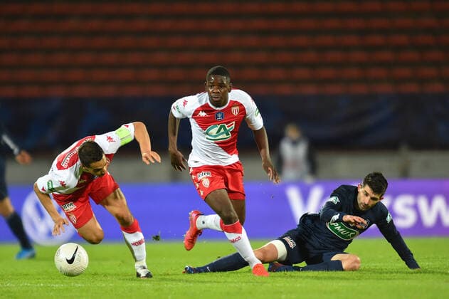 Fußball, Coupe de France, GFA Rumilly-Vallieres - AS Monaco Wissam Ben Yedder (monaco) FOOTBALL : GFA Rumilly Vallieres vs AS Monaco - 1 2 de finale de Coupe de France - 13 05 2021 FredericChambert Panoramic 