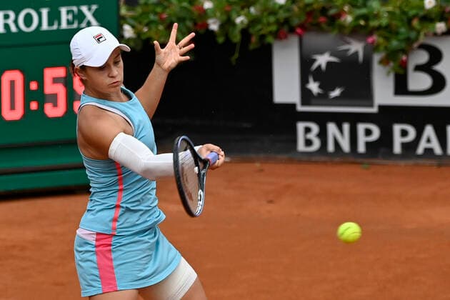 Photo Fabrizio Corradetti - LaPresse 14 05 2021 Roma (Italy) Tennis Quarte final Ashleigh Barty (AUS) vs Cori Gauff (USA) Internazionali BNL d Italia 2021 In the pic: Ashleigh Barty  Copyright: xFabrizioxCorradetti LaPressex
