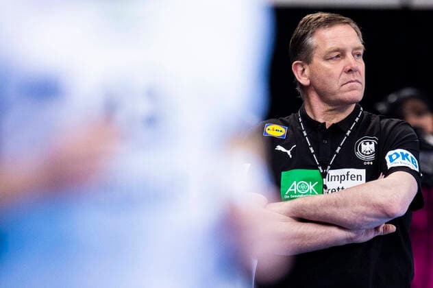 02.05.2021 - Handball, Herren, Länderspiel, EM-Qualifikation, 2020 2021, Deutschland - Estland: Alfred Gislason (Trainer - Deutschland) Stuttgart Baden-Württemberg Deutschland Porsche-Arena