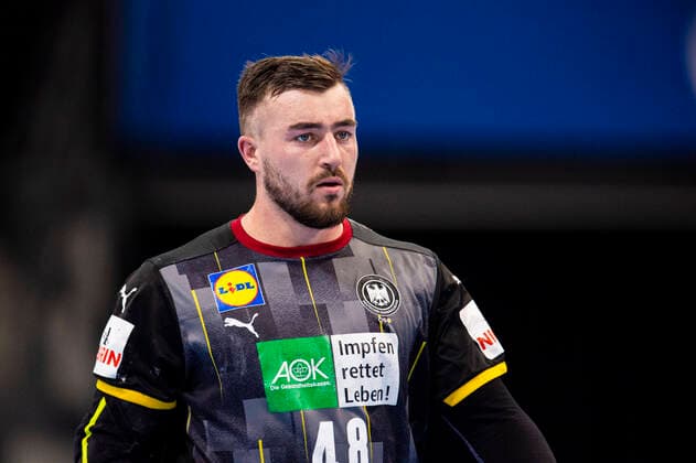 02.05.2021 - Handball, Herren, Länderspiel, EM-Qualifikation, 2020 2021, Deutschland - Estland: Jannik Kohlbacher (Deutschland) Stuttgart Baden-Württemberg Deutschland Porsche-Arena