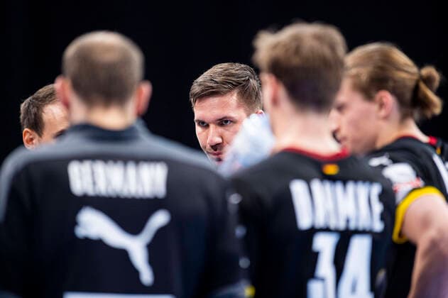 02.05.2021 - Handball, Herren, Länderspiel, EM-Qualifikation, 2020 2021, Deutschland - Estland: Fabian Wiede (Deutschland) Stuttgart Baden-Württemberg Deutschland Porsche-Arena