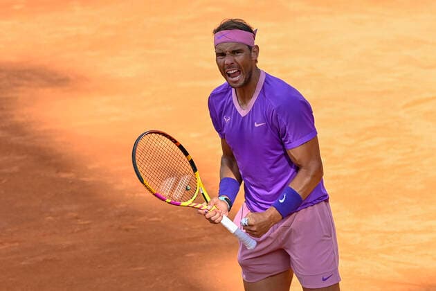 Sport Bilder des Tages Photo Fabrizio Corradetti - LaPresse 15 05 2021 Roma (Italy) Tennis Semifinal Reilly Opelka (USA) vs Rafael Nadal (ESP) Internazionali BNL d Italia 2021 In the pic: Rafael Nadal  Copyright: xFabrizioxCorradetti LaPressex
