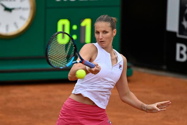 Photo Fabrizio Corradetti - LaPresse 16 05 2021 Roma (Italy) Final Iga Swiatek (POL) vs Karolina Pliskova (CZE) Internazionali BNL d Italia 2021 In the pic: Karolina Pliskova  Copyright: xFabrizioxCorradetti LaPressex