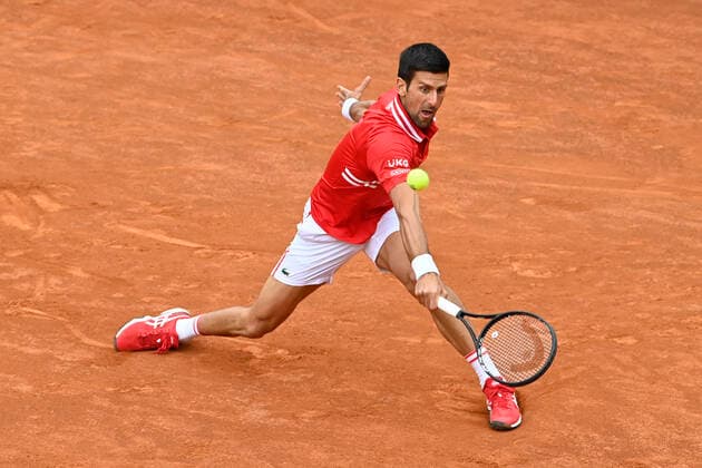 Photo Fabrizio Corradetti - LaPresse 16 05 2021 Roma (Italy) Tennis Final Novak Djokovic (SRB) vs Rafael Nadal (ESP) Internazionali BNL d Italia 2021 In the pic: Novak Djokovic  Copyright: xFabrizioxCorradetti LaPressex