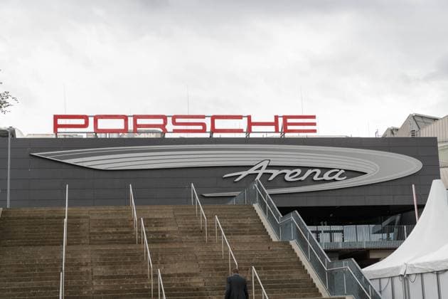 Porsche Arena; Symbolbild, 5 16 2021, Stuttgart (Deutschland), Handball Frauen, OLYMP Final4 2021, HL Buchholz 08-Rosengarten vs. SG BBM Bietigheim *** Porsche Arena icon image, 5 16 2021, Stuttgart Germany , womens handball, OLYMP Final4 2021, HL Buchholz 08 Rosengarten vs SG BBM Bietigheim xprx
