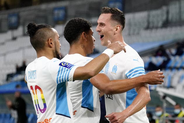 JOIE - FAIR PLAY - 19 ARKADIUSZ KRYSTIAN MILIK (OM) FOOTBALL : Marseille vs Angers - Ligue 1 Uber Eats - 16 05 2021 FEP Panoramic 