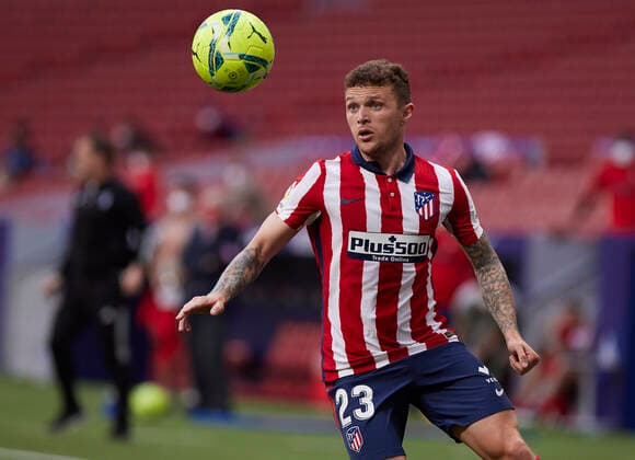 May 16, 2021, Madrid, Spain: Kieran Trippier (Atletico de Madrid) in action during the La Liga match round 36 between Atletico Madrid and CA Osasuna at Wanda Metropolitano Stadium..Sporting stadiums around Spain remain under strict restrictions due to the Coronavirus Pandemic as Government social distancing laws prohibit fans inside venues resulting in games being played behind closed doors..Final score; Atletico Madrid 2:1 CA Osasuna. Madrid Spain - ZUMAs197 20210516_zaa_s197_367 Copyright: xManuxReinox
