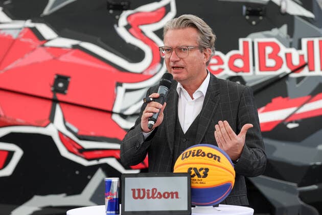 BASKETBALL - FIBA 3x3 Olympic Qualification GRAZ,AUSTRIA,18.MAY.21 - BASKETBALL - FIBA 3x3 Olympic Qualifying Tournament, OEBV, press conference, PK, Pressekonferenz Image shows Christopher Drexler (Styria).  GEPAxpictures xChristianxWalgram