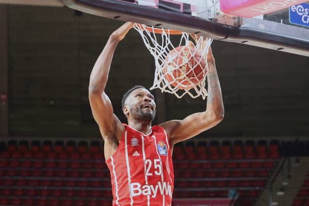 Bayerns 25 JaJuan JOHNSON. Basketball, Bayern - Crailsheim, BBL-Playoff, Viertelfinale, 1.Spiel, Saison 2020-2021, am 19.5.2021 in Muenchen, A U D I D O M E, Deutschland. Quelle Copyright Credit : Oryk HAIST