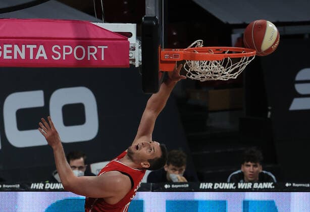 18.05.2021, BBL FC Bayern Basket vs Crailsheim, Audi Dome Muenchen, Basketball, im Bild: Paul Zipser (FCB Basketball)