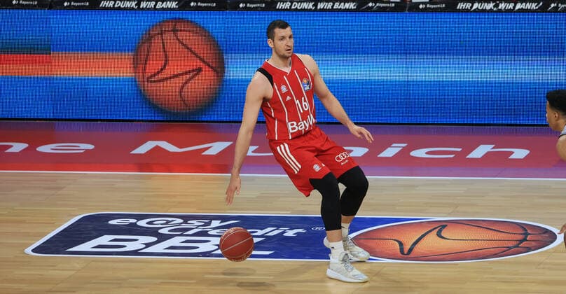 18.05.2021, BBL FC Bayern Basket vs Crailsheim, Audi Dome Muenchen, Basketball, im Bild: Paul Zipser (FCB Basketball)