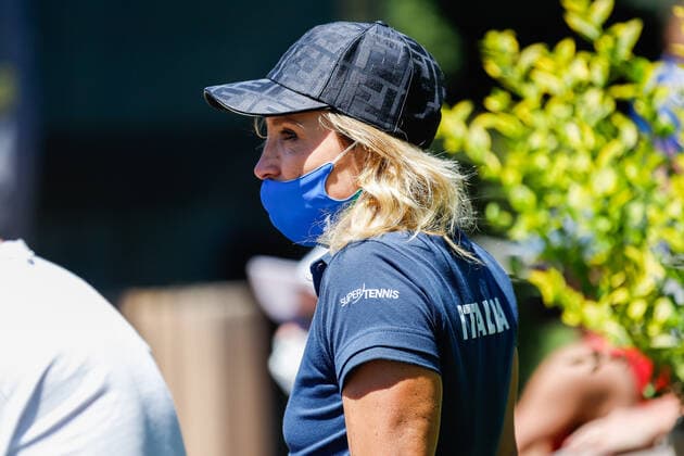 Tathiana Garbin, ex tennis player and Errani s coach during WTA, Tennis Damen 250 Emilia-Romagna Open 2021, Tennis Internationals in Parma, Italy, May 20 2021  Copyright: xLiveMedia RobertaxCorradinx xIPAx xLiveMediax 0