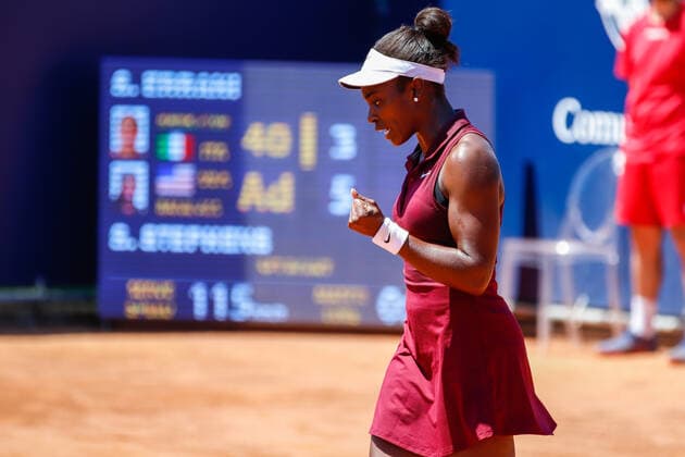 The American tennis player Sloane Stephens during the match of International WTA, Tennis Damen 250 tennis tournament in Parma, Emilia-Romagna Open during WTA 250 Emilia-Romagna Open 2021, Tennis Internationals in Parma, Italy, May 20 2021  Copyright: xLiveMedia RobertaxCorradinx xIPAx xLiveMediax 0