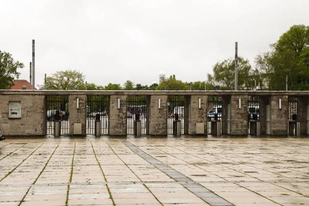 Eingangsbereich für Zuschauer Olympiastadion - DFB Pokal Finale Fussball Saison 2020-2021 RB Leipzig vs. Borussia Dortmund im Olympiastadion in Berlin - Fussball,Deutschland,Mann,Männer,13.05.2021