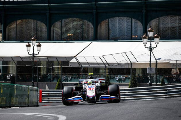 47 SCHUMACHER Mick (ger), Haas F1 Team VF-21 Ferrari, action during the 2021 Formula One World Championship, WM, Weltmeisterschaft Grand Prix of Monaco from on May 20 to 23 in Monaco FORMULE 1 : Grand prix de Monaco - Essais - Monaco - 20 05 2021 DPPI Panoramic 