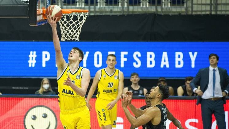 Ben Lammers - Alba 50, 20.05.2021, BBL, Alba Berlin vs Hamburg Towers, in der Mercedes Benz Arena, GER, Berlin, BBL,20.05.2021, BBL, Playoff VF, Alba vs Hamburg Towers Berlin Copyright: xUwexKoch Eibner-Pressefotox EP_UKH