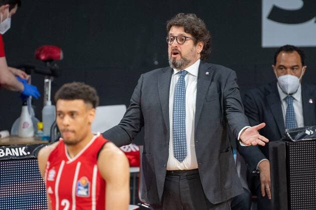 Head Coach Andrea Trinchieri (FC Bayern), FC Bayern Basketball vs. HAKRO Merlins Crailsheim, BBL-Playoffs, Viertelfinale, 21.05.2021 Muenchen Bayern Deutschland