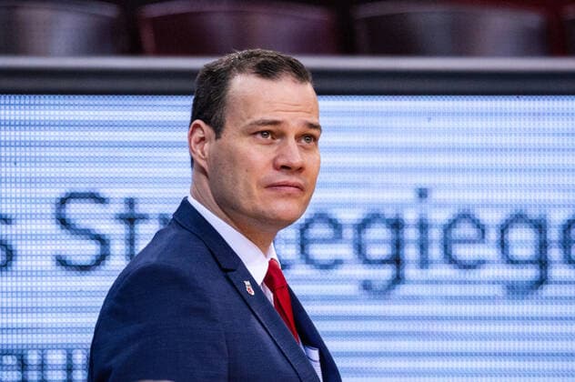 Johan Roijakkers (Headcoach Brose Bamberg) ; 1. Basketball Bundesliga easyCredit BBL: MHP RIESEN Ludwigsburg - Brose Bamberg am 21.05.2021 in Ludwigsburg (MHPArena), Baden-Wuerttemberg, Deutschland Ludwigsburg. 21.05.21 Basketball , 21.05.2021, Ludwigsburg (Deutschland)