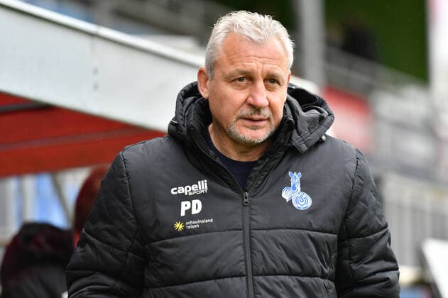 Pavel Dotchev (Trainer MSV Duisburg) DFB regulations prohibit any use of photographs as image sequences and or quasi-video, GER, Fussball, 3. Liga, SV Meppen - MSV Duisburg, Haensch-Arena, 22.5.2021 Meppen Copyright: xFrankxWenzel Eibner-Pressefotox SVM