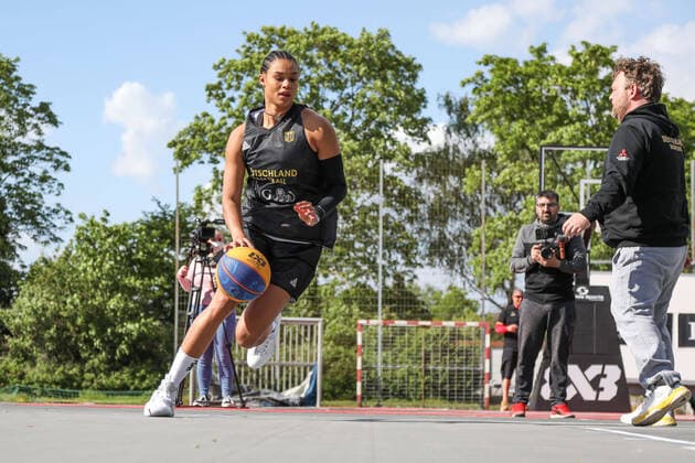 3x3 Damen Basketball Nationalmannschaft Medientraining, 21.05.2021 Satou Sabally - 3x3 Damen Basketball Nationalmannschaft Medientraining 21.05.2021 in Düsseldorf. Copyright: xBEAUTIFULxSPORTS KennyxBeelex