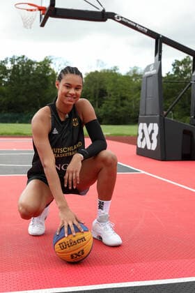 3x3 Damen Basketball Nationalmannschaft Medientraining, 21.05.2021 Satou Sabally - 3x3 Damen Basketball Nationalmannschaft Medientraining 21.05.2021 in Düsseldorf. Copyright: xBEAUTIFULxSPORTS KennyxBeelex