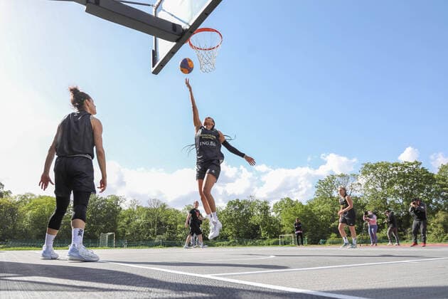 3x3 Damen Basketball Nationalmannschaft Medientraining, 21.05.2021 Satou Sabally - 3x3 Damen Basketball Nationalmannschaft Medientraining 21.05.2021 in Düsseldorf. Copyright: xBEAUTIFULxSPORTS KennyxBeelex