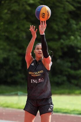 3x3 Damen Basketball Nationalmannschaft Medientraining, 21.05.2021 Satou Sabally - 3x3 Damen Basketball Nationalmannschaft Medientraining 21.05.2021 in Düsseldorf. Copyright: xBEAUTIFULxSPORTS KennyxBeelex
