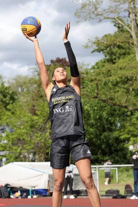 3x3 Damen Basketball Nationalmannschaft Medientraining, 21.05.2021 Satou Sabally - 3x3 Damen Basketball Nationalmannschaft Medientraining 21.05.2021 in Düsseldorf. Copyright: xBEAUTIFULxSPORTS KennyxBeelex