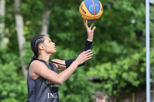 3x3 Damen Basketball Nationalmannschaft Medientraining, 21.05.2021 Satou Sabally - 3x3 Damen Basketball Nationalmannschaft Medientraining 21.05.2021 in Düsseldorf. Copyright: xBEAUTIFULxSPORTS KennyxBeelex