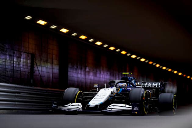 May 22, 2021, Montecarlo, Monaco: NICOLAS LATIFI of Canada and Williams Racing drives during practice of the 2021 FIA Formula 1 Monaco Grand Prix in Montecarlo, Monaco. Montecarlo Monaco - ZUMAg147 20210522_zap_g147_007 Copyright: xJamesxGasperottix