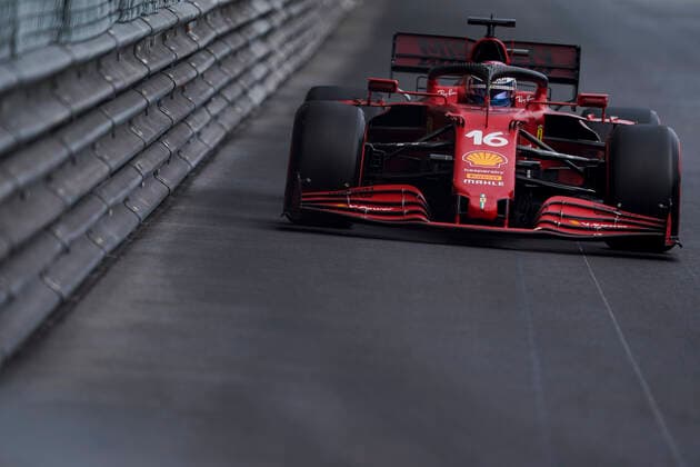 May 22, 2021, Montecarlo, Monaco: CHARLES LECLERC of Monaco and Scuderia Ferrari drives during qualifying of the 2021 FIA Formula 1 Monaco Grand Prix in Montecarlo, Monaco. Montecarlo Monaco - ZUMAg147 20210522_zap_g147_081 Copyright: xJamesxGasperottix