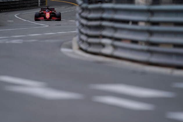 May 22, 2021, Montecarlo, Monaco: CHARLES LECLERC of Monaco and Scuderia Ferrari drives during qualifying of the 2021 FIA Formula 1 Monaco Grand Prix in Montecarlo, Monaco. Montecarlo Monaco - ZUMAg147 20210522_zap_g147_087 Copyright: xJamesxGasperottix
