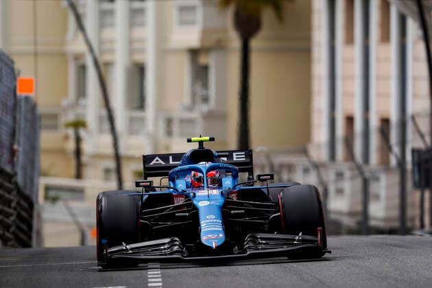 May 22, 2021, Montecarlo, Monaco: ESTEBAN OCON of France and Alpine F1 Team drives during qualifying of the 2021 FIA Formula 1 Monaco Grand Prix in Montecarlo, Monaco. Montecarlo Monaco - ZUMAg147 20210522_zap_g147_097 Copyright: xJamesxGasperottix