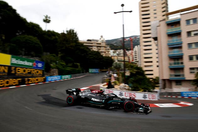 77 Valtteri Bottas (FIN, Mercedes-AMG Petronas F1 Team), F1 Grand Prix of Monaco at Circuit de Monaco on May 22, 2021 in Monte-Carlo, Monaco. (Photo by HOCH ZWEI) Monte-Carlo Monaco