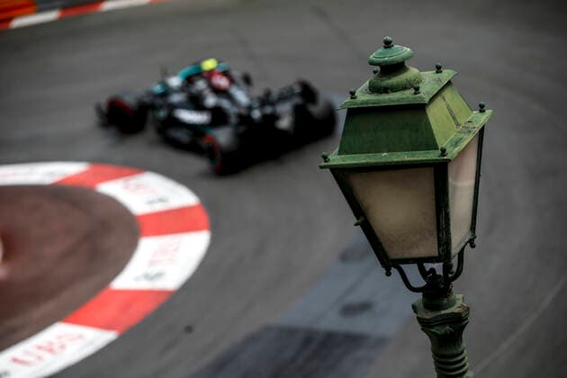 77 Valtteri Bottas (FIN, Mercedes-AMG Petronas F1 Team), F1 Grand Prix of Monaco at Circuit de Monaco on May 22, 2021 in Monte-Carlo, Monaco. (Photo by HOCH ZWEI) Monte-Carlo Monaco
