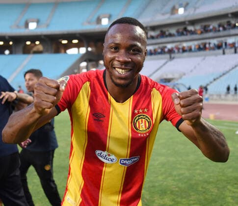 May 22, 2021, Tunis, Tunisia: Esperance player William Togui celebrate the qualification during the African Champions League quarter-final match between Esperance Sportive de Tunis (EST) and CR Belouizdad from Algeria at Rades stadiums. Tunis Tunisia - ZUMAs197 20210522_zaa_s197_247 Copyright: xJdidixWassimx