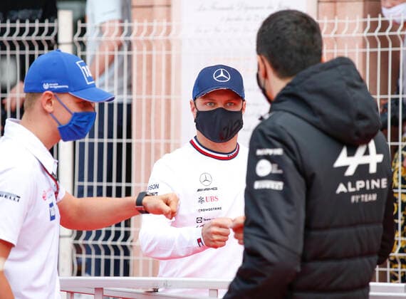 47 Mick Schumacher (GER, Haas F1 Team), 77 Valtteri Bottas (FIN, Mercedes-AMG Petronas F1 Team), F1 Grand Prix of Monaco at Circuit de Monaco on May 23, 2021 in Monte-Carlo, Monaco. (Photo by HOCH ZWEI) Monte-Carlo Monaco