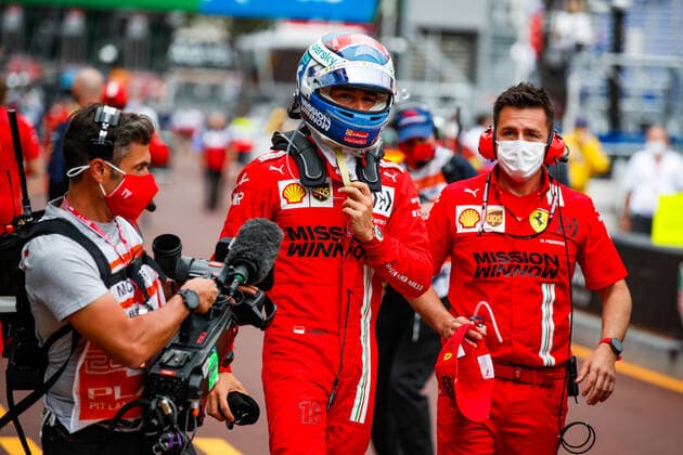 LECLERC Charles (mco), Scuderia Ferrari SF21, portrait during the 2021 Formula One World Championship, WM, Weltmeisterschaft Grand Prix of Monaco from on May 20 to 23 in Monaco - FORMULE 1 : Grand prix de Monaco - Course - Monaco - 23 05 2021 DPPI PANORAMIC  00121009___GDN2605