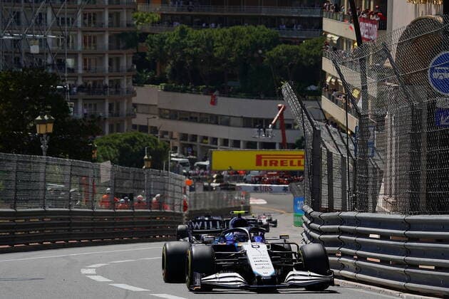 FORMULA 1 GRAND PRIX DE MONACO 2021, 20. - 23.05.2021 23.05.2021, Monaco Circuit, Monte Carlo, FORMULA 1 GRAND PRIX DE MONACO 2021, 20. - 23.05.2021 , im Bild Rennstart: Nicholas Latifi (CAN 6), Williams Racing