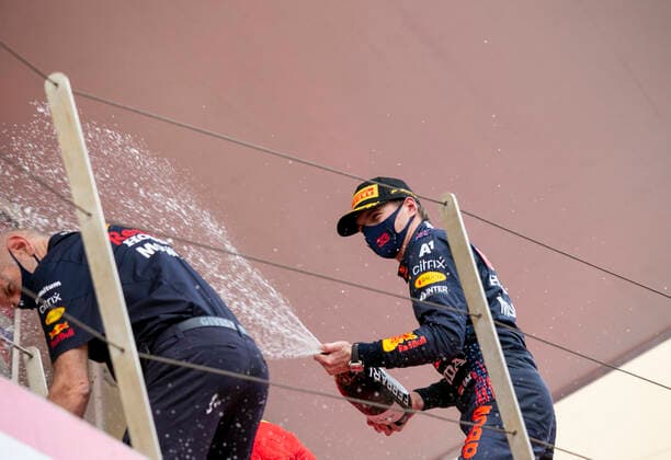 Adrian Newey (GBR, Red Bull Racing), 33 Max Verstappen (NED, Red Bull Racing), F1 Grand Prix of Monaco at Circuit de Monaco on May 23, 2021 in Monte-Carlo, Monaco. (Photo by HOCH ZWEI) Monte-Carlo Monaco
