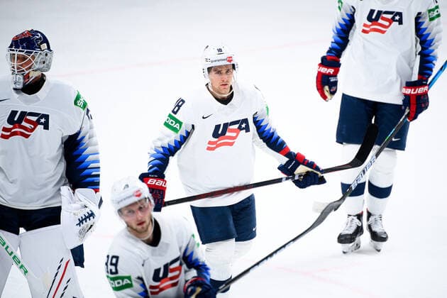 210523 Jack Drury of USA during the 2021 IIHF Ice hockey, Eishockey World Championship, WM, Weltmeisterschaft game between Canada and USA on May 23, 2021 in Riga. Photo: Simon Hastegard BILDBYRAN kod SH SH0112 ishockey ice hockey ishockey-vm iihf ice hockey world championship canada kanada usa day 3 bbeng Copyright: SIMONxHASTEGARD BB210523SH214