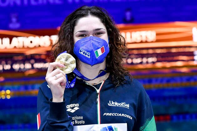 Bilder des Jahres 2021, Sport 05 Mai Sport Themen der Woche KW20 PILATO Benedetta ITA 50 Breaststroke Women Finals Gold Medal Swimming Budapest - Hungary 23 5 2021 Duna Arena XXXV LEN European Aquatic Championships Photo Andrea Staccioli Deepbluemedia Insidefoto andreaXstaccioli
