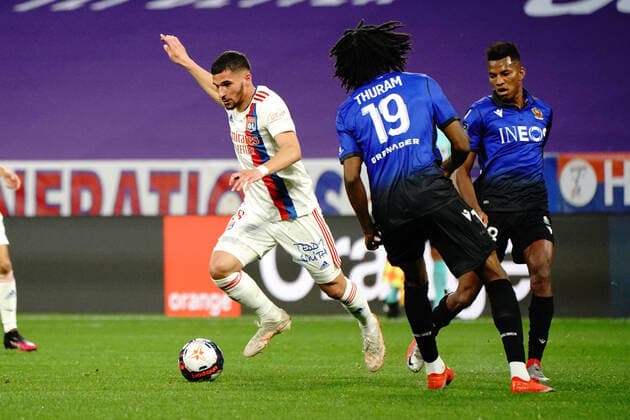 Houssem Aouar (Lyon) FOOTBALL : Lyon vs OGC Nice - Ligue 1 Uber Eats - Lyon - 23 05 2021 NorbertScanella PanoramiC 