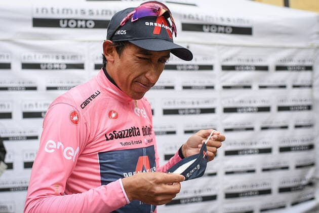 Photo Marco Alpozzi LaPresse May 24, 2021 Cortina D Ampezzo, Italy Cycling Giro d Italia 2021 - 104th edition - Stage 16 - from Sacile to Cortina D Ampezzo In the pic: BERNAL GOMEZ Egan Arley (COL) (INEOS GRENADIERS) stage winner  Copyright: xMarcoxAlpozzi LaPressex