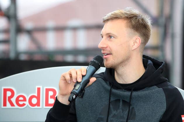 BASKETBALL - FIBA 3x3 Olympic Qualifying GRAZ,AUSTRIA,25.MAY.21 - BASKETBALL - FIBA 3x3 Olympic Qualifying, preview, press conference, PK, Pressekonferenz Image shows Mathias Linortner (AUT).  GEPAxpictures xMarioxBuehner